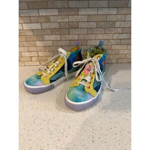 Ground Up Spongebob Hightop Sneakers Men's Size 7 Colorful Graphic Print